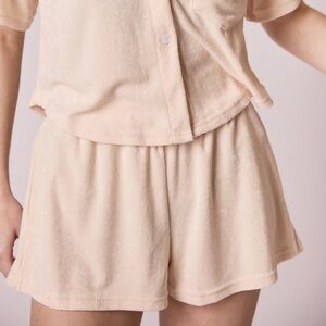 JLUXLABEL Cream terry cloth Shorts